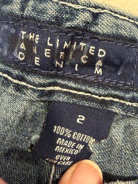 The Limited denim cargo shorts, size 2